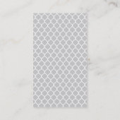 Geel Quatrefoil Visitekaartje (Achterkant)