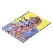 Geel quilt fluffy kat katten meisjes naam Notitieb Notitieboek (Linkerzijde)