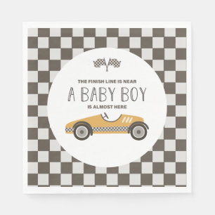 geel race auto Baby shower Servet