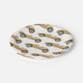 Geel  Race Car Birthday Paper Bord (Gekanteld)