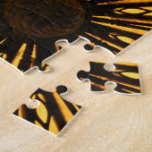 geel radiaal patroon legpuzzel (Zijkant)