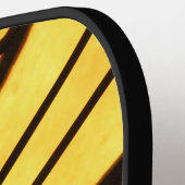 geel radiaal patroon pickleball paddle (Links Detail)