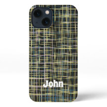 Geel rasterpatroon Abstract Kunstpatroon