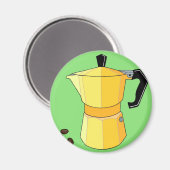 Geel Regenboog Espresso Magneet (Voorkant / Achterkant)