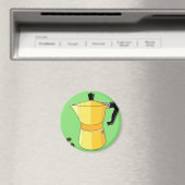 Geel Regenboog Espresso Magneet (Insitu (Vaatwasser))
