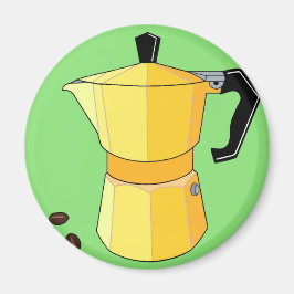 Geel Regenboog Espresso Magneet