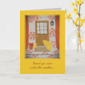 Geel Regentuig na de regen komt goed Kaart (Gele Bloem)