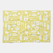 Geel retro bakken theedoek (Horizontaal)