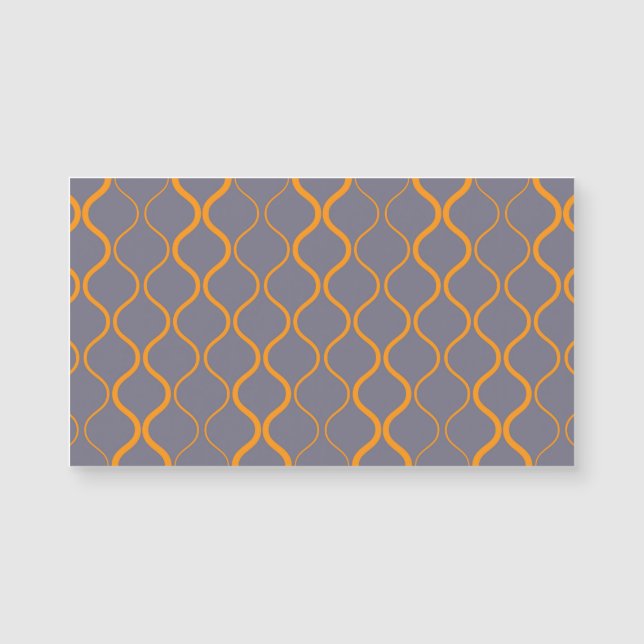 Geel, retro, coole trendy curvy-illustratie (Voorkant)