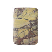 Geel Rode Gemarmerde Edelsteen Abstract Patroon Badmat (Voorkant Verticaal)