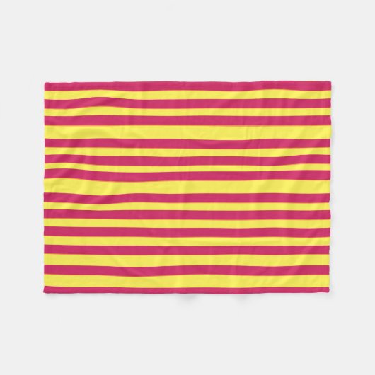 Geel, rode lentekleurig, vlinderstang fleece deken (Voorkant (Horizontaal))