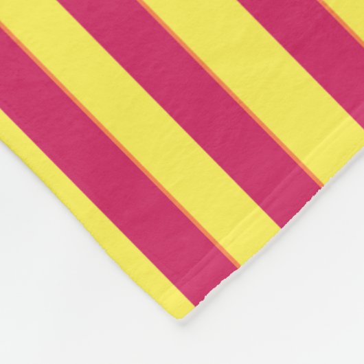 Geel, rode lentekleurig, vlinderstang fleece deken (Hoek)