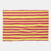 Geel, rode lentevermoedjes Keukenhanddoek (Horizontaal)