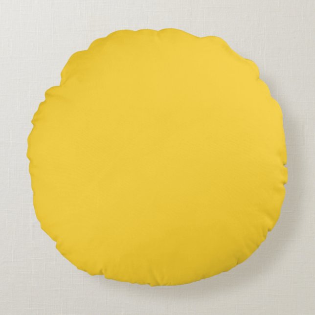 Geel Rond Kussen (Voorkant)
