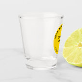 Geel Rond Zakelijk Merk op Schot Glas (Links)