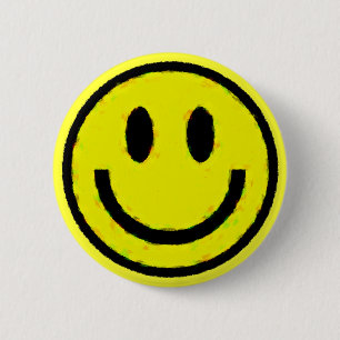 Geel Ronde Button 5,7 Cm