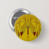 Geel Ronde Button 5,7 Cm (Voorkant /achterkant)