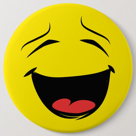 GEEL RONDE BUTTON 6,0 CM (Voorkant)