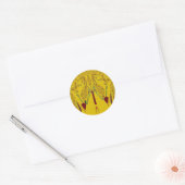 Geel Ronde Sticker (Envelop)