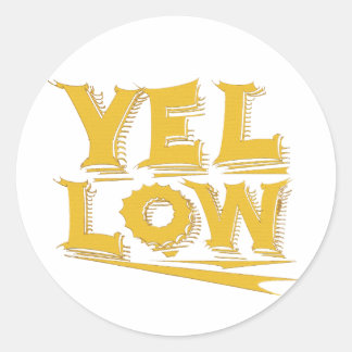 Geel Ronde Sticker