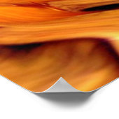 Geel rondhout poster (Hoek)