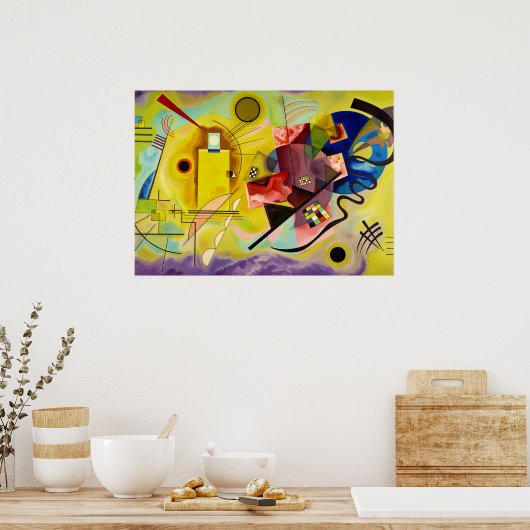 Geel-rood-blauw. 314, 1925, ingediend door Wassily Poster (Keuken)