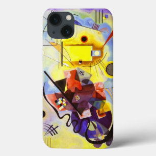 Geel rood blauw Abstract schilderen Kandinsky iPhone 13 Hoesje