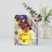 Geel rood blauw Abstract schilderen Kandinsky Kaart (Staand voorkant)
