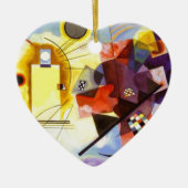 Geel rood blauw Abstract schilderen Kandinsky Keramisch Ornament (Voorkant)