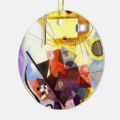 Geel rood blauw Abstract schilderen Kandinsky Keramisch Ornament (Links)