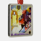 Geel rood blauw Abstract schilderen Kandinsky Metalen Ornament (Rechts)