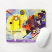 Geel rood blauw Abstract schilderen Kandinsky Muismat (Met muis)