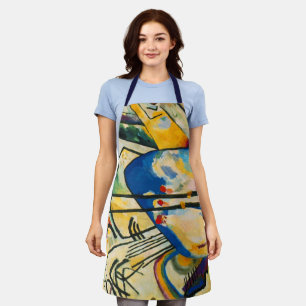Geel rood blauw Abstract schilderen Kandinsky Schort