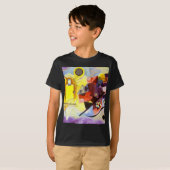 Geel rood blauw Abstract schilderen Kandinsky T-shirt (Voorkant volledig)