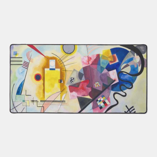 Geel-rood-blauw abstract Wassily Kandinsky Bureaumat (Voorkant)