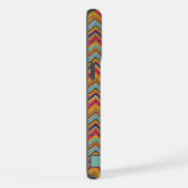 Geel Rood Blauw Chevron Patroon iPhone Hoesje (Rechterkant)