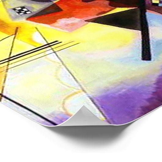 Geel Rood Blauw door Vassily Kandinsky Poster (Hoek)