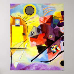 Geel Rood Blauw door Vassily Kandinsky Poster