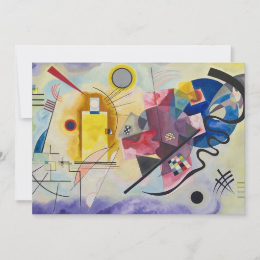 Geel, Rood, Blauw door Wassily Kandinsky Kaart (Voorkant)
