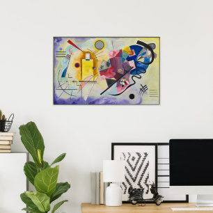 Geel, Rood, Blauw door Wassily Kandinsky Poster