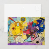 Geel, rood, blauw, Infinity Stippen - na Kandinsky Briefkaart (Voorkant / Achterkant)