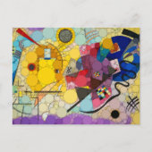 Geel, rood, blauw, Infinity Stippen - na Kandinsky Briefkaart (Voorkant)