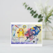 Geel-rood-blauw | Kandinsky | Briefkaart (Staand voorkant)