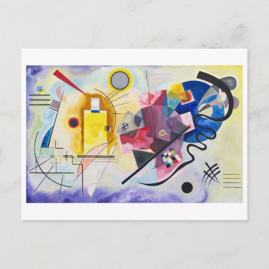 Geel-rood-blauw | Kandinsky | Briefkaart (Voorkant)