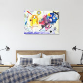 Geel-Rood-Blauw | Kandinsky | Canvas Afdruk (Insitu (Slaapkamer))