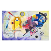 Geel-rood-blauw | Kandinsky | Foto Afdruk (Voorkant)