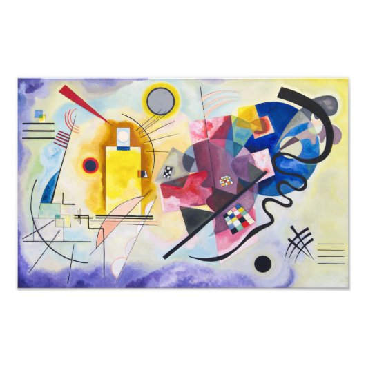 Geel-rood-blauw | Kandinsky | Foto Afdruk (Voorkant)