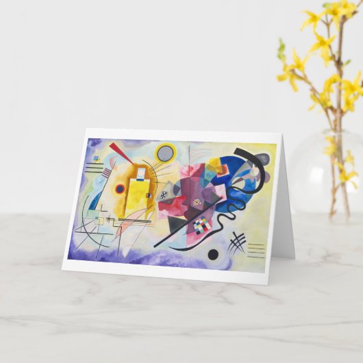 Geel-rood-blauw | Kandinsky | Kaart (Gele Bloem)