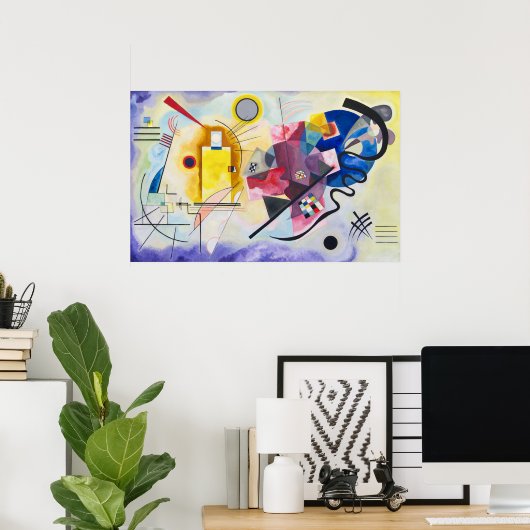 Geel-rood-blauw | Kandinsky | Poster (Thuiskantoor)