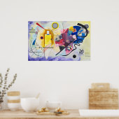 Geel-rood-blauw | Kandinsky | Poster (Keuken)